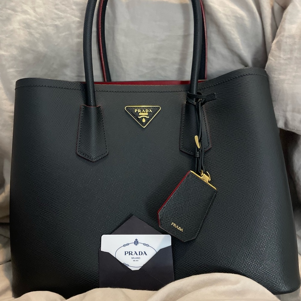 Prada Medium Saffiano Leather Double Bag